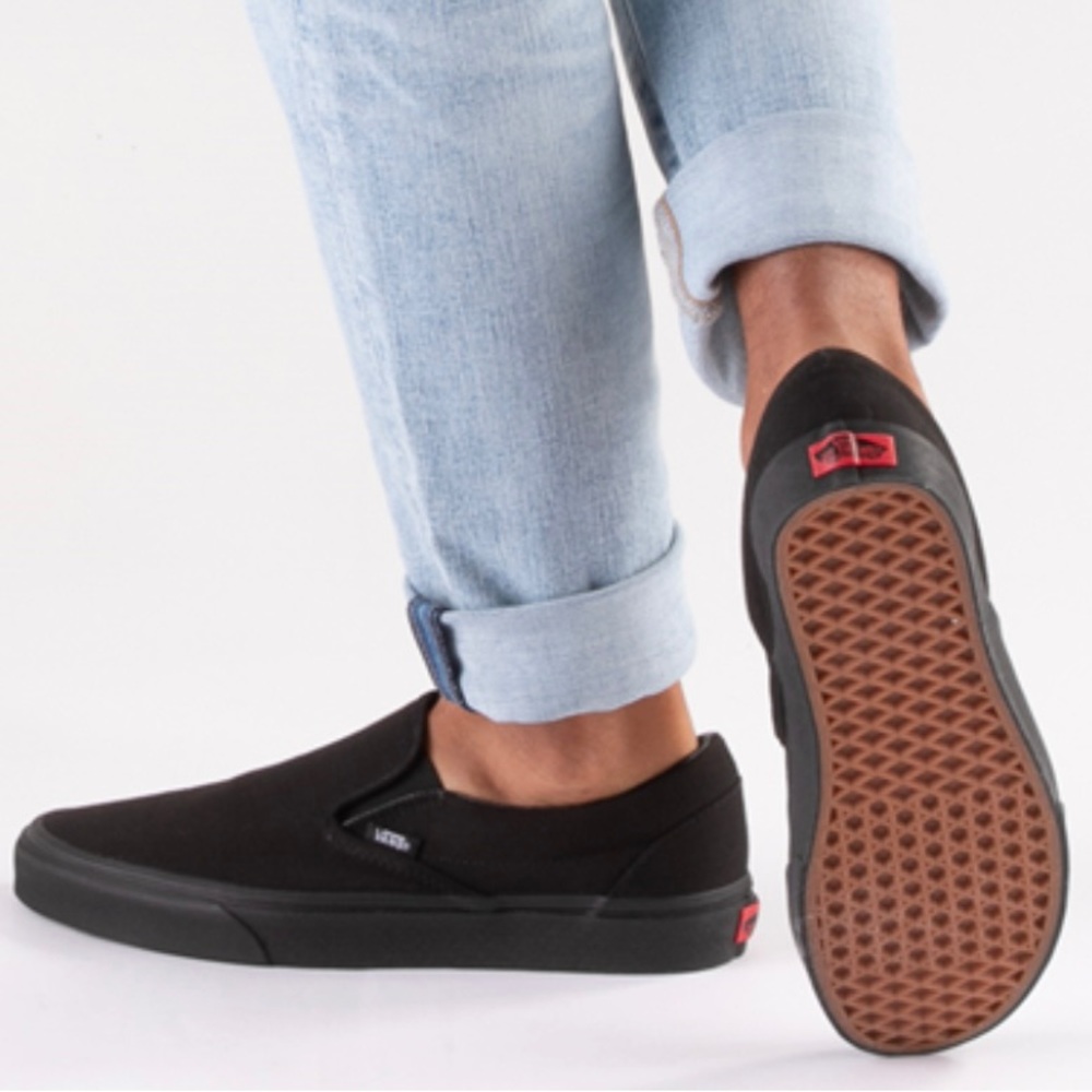 Women’s black slip on Van’s size 7.5